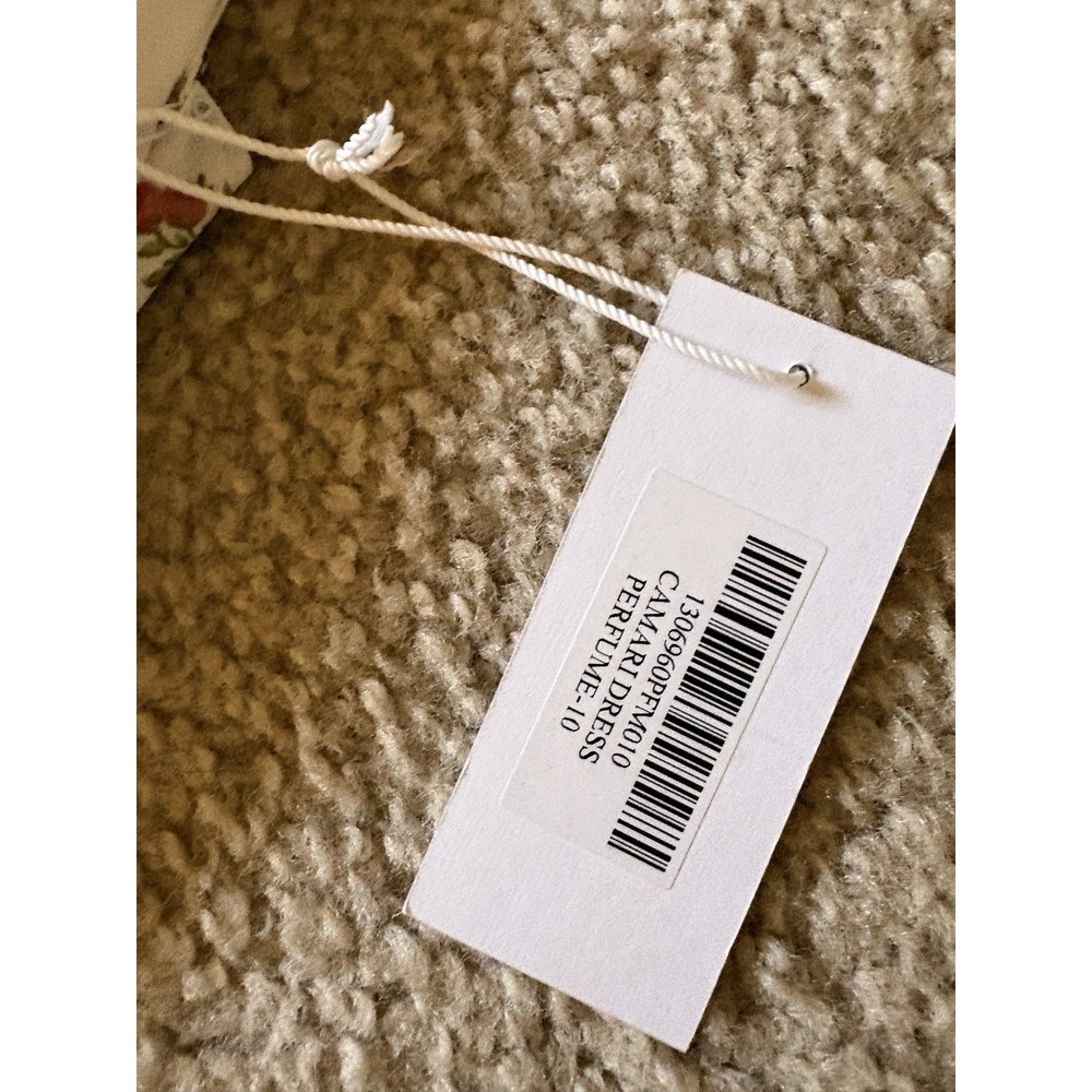 Reformation Camari Dress Size 10 Cream Perfume Floral Midi Dress Cottage NWT - Picture 4 of 10